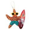 Surfer Starfish Ornament - Turquoise Shorts
