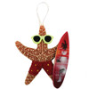 Surfer Starfish Ornament - Red Shorts