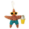 Beach Bucket Boy Starfish Ornament Turquoise Shorts