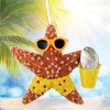 Beach Bucket Boy Starfish Ornament