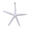 Large White Finger Starfish Glitter Ornament
