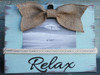 Relax Burlap Bow Frame