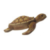 4" Wood Look Sea Turtle Figure