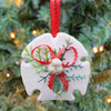 Sand Dollar Ornament on Christmas Tree with Lights