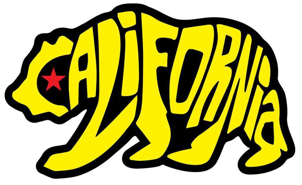 Bear Surfboard Stickers Yellow California Bear Sticker 1 Dozen California Bear Surfboard Stickers Yellow California Bear Sticker 1 Dozen California