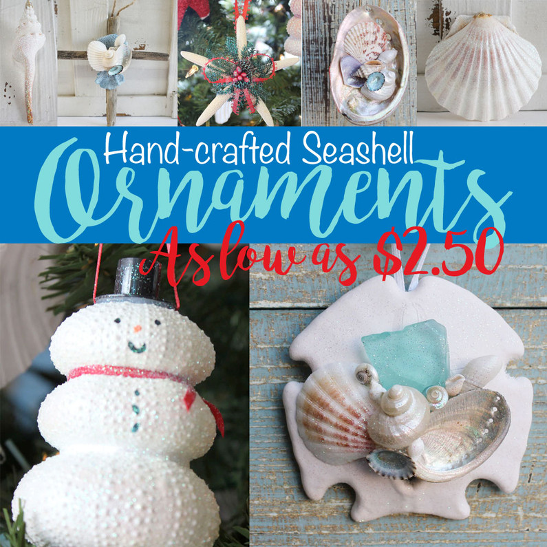 Seashell Starfish Christmas Ornaments California Seashell Company Retail