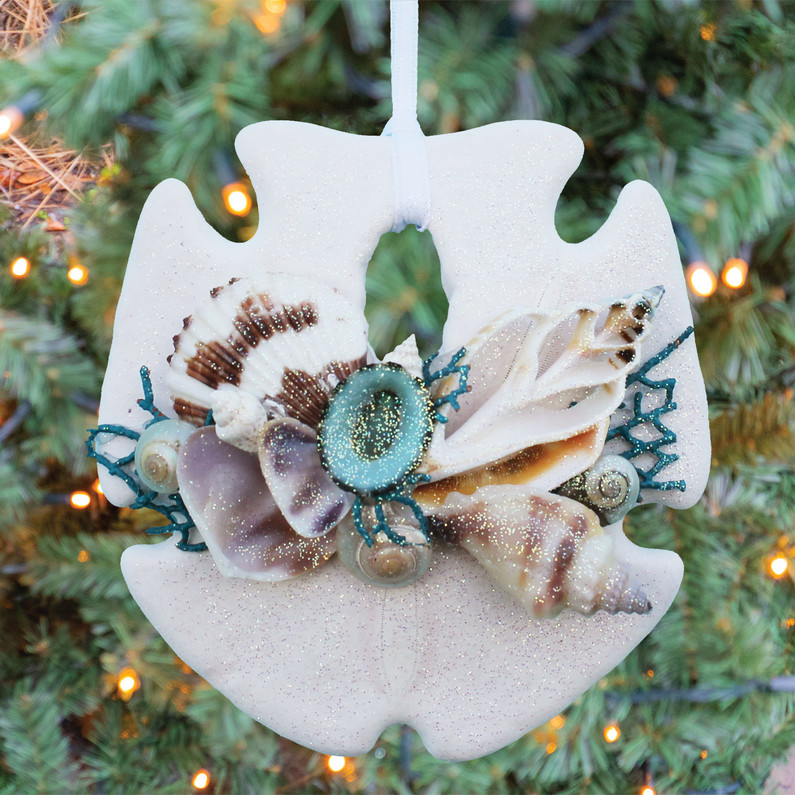 Highlighting Our New & Updated Seashell Collage Ornaments