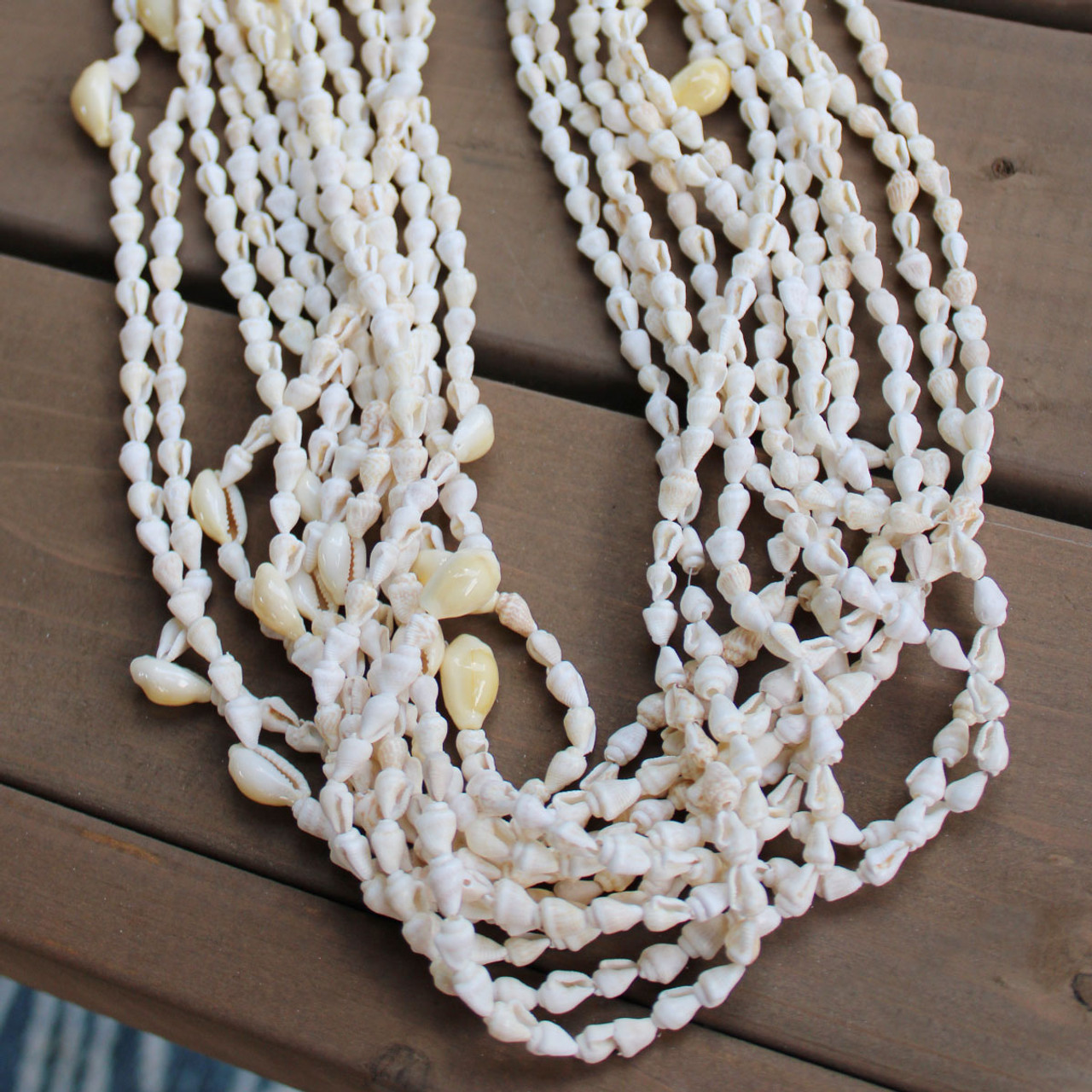 Handwoven White Scallop Shell Necklace ~ Seashell Pendant Rope Necklace –  Sand Kissed Jewelry