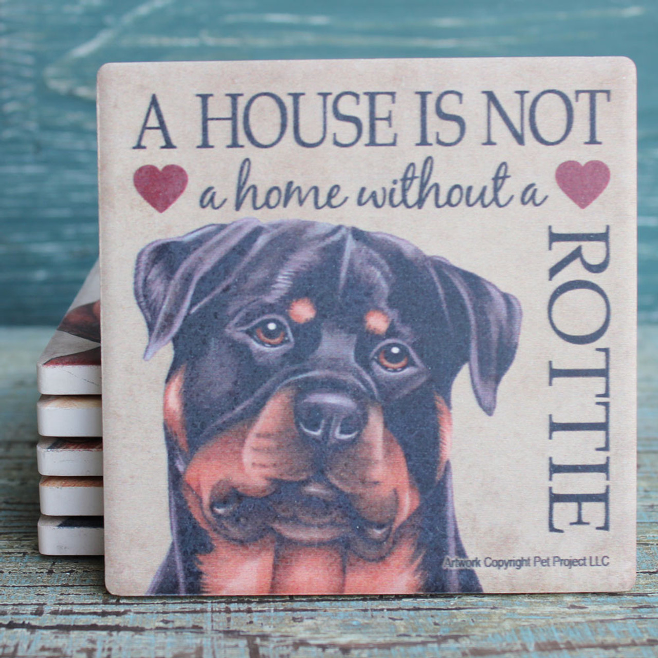 Rottweiler Dog Breed Coaster Made In The Usa California