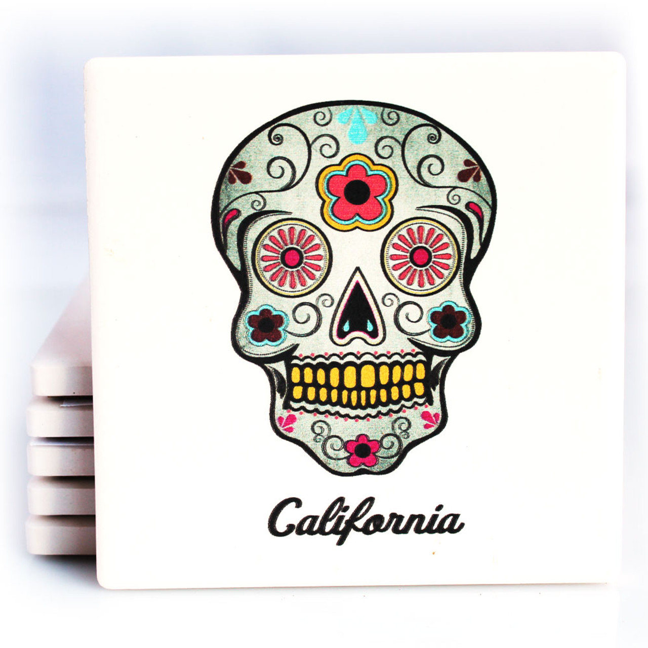 Los Angeles Dodgers Skull Coaster