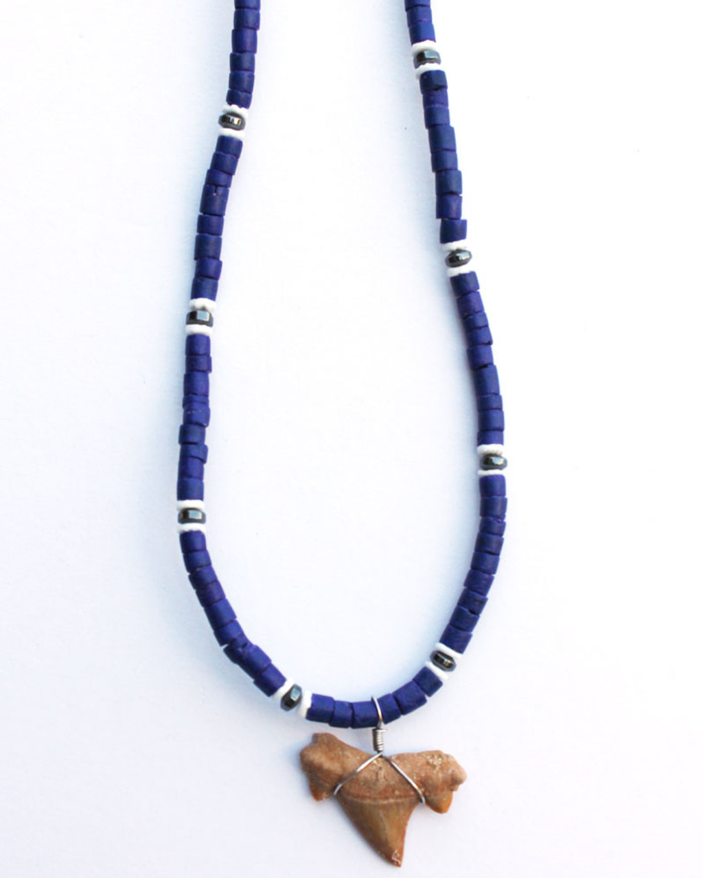 Blue Beads \u0026 Hematite Shark Tooth 