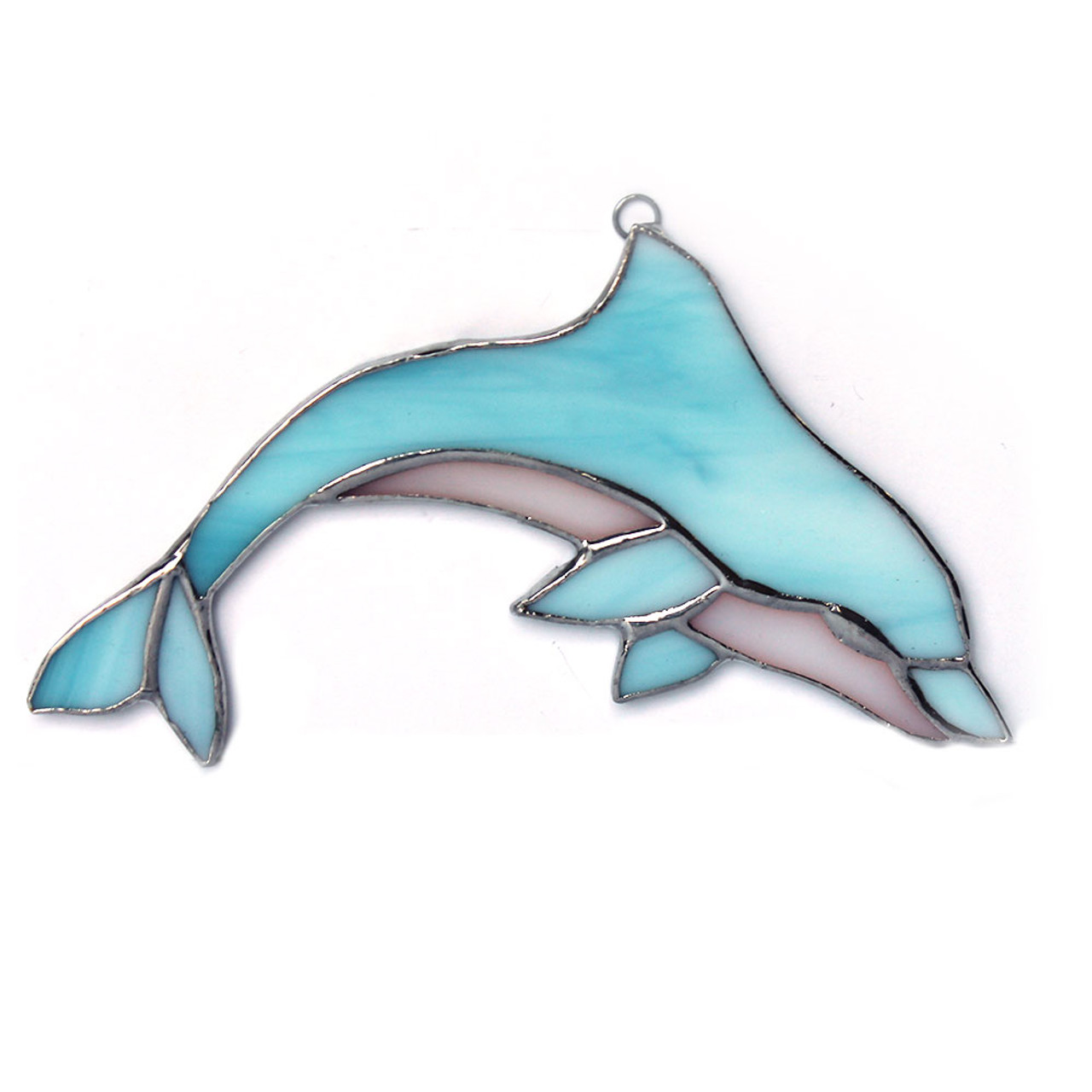 Dolphin Beach Sunset Stained Glass Wind Spinner 10 – Michelle