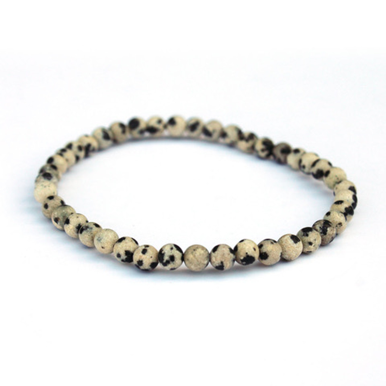 Dalmatian Jasper Small Tumble Bracelet | Shubhanjali | Care for Your Mind,  Body & Soul!