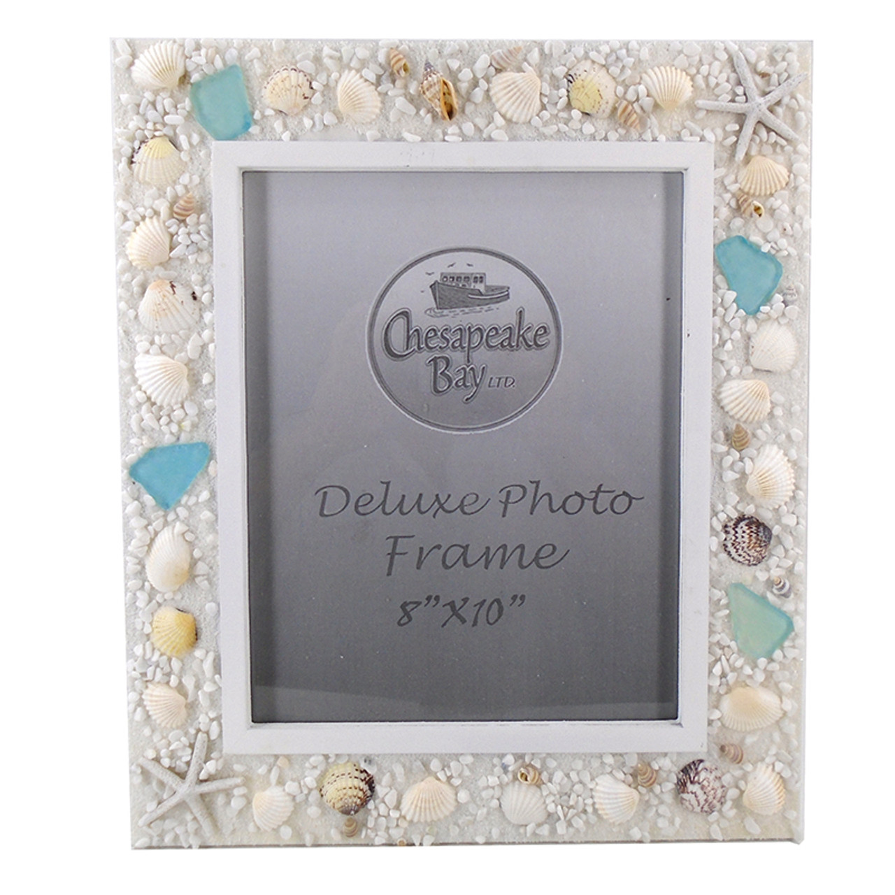 DEEPLAY 8X10 Picture Frames Set of 6, Ocean Seascape Photo Frames Classic  Display Pictures High Definition Plexiglass Collage Photo Frame for Table
