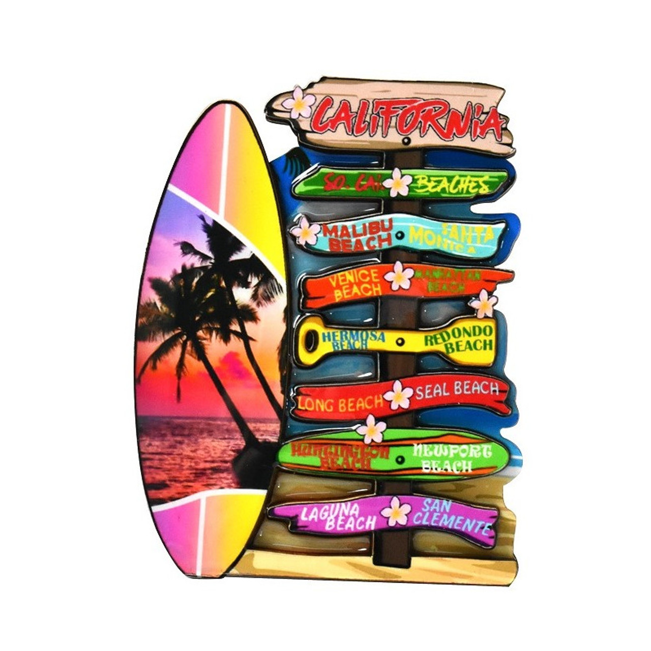 Tøj junk chef California Directional Sign Magnets - Beach Party Favors - California  Seashell Co