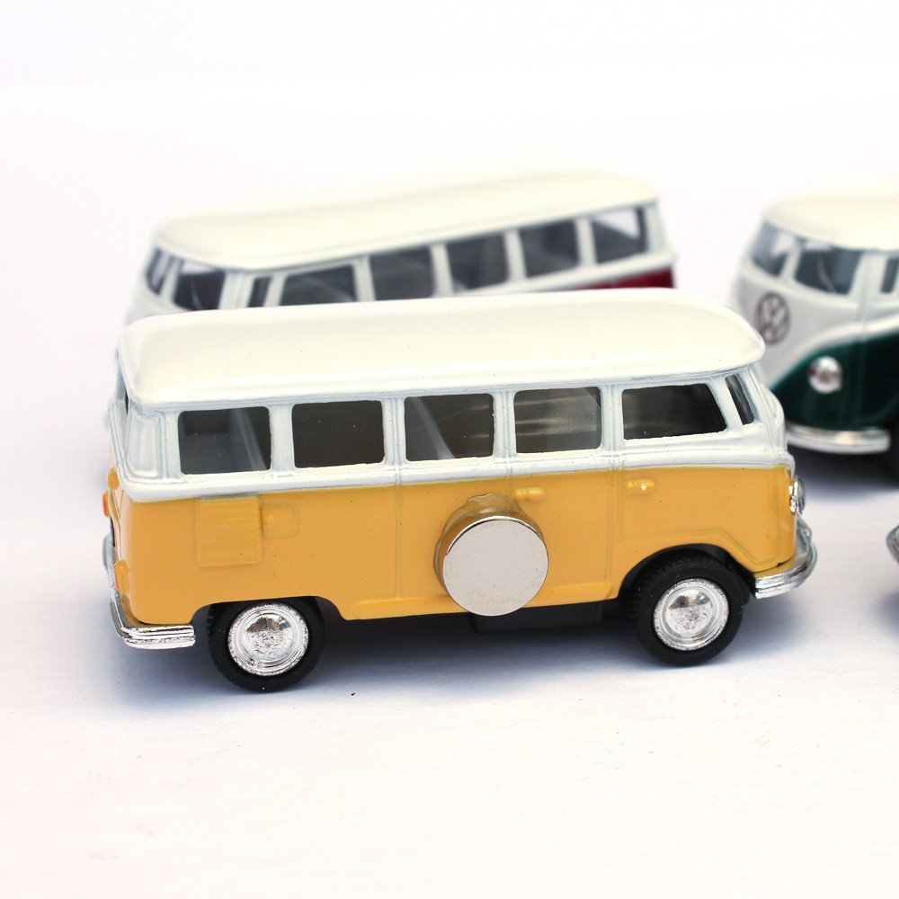 1962 VW Classic Bus Plain Die Cast Car - MAGNET - 1 Dozen