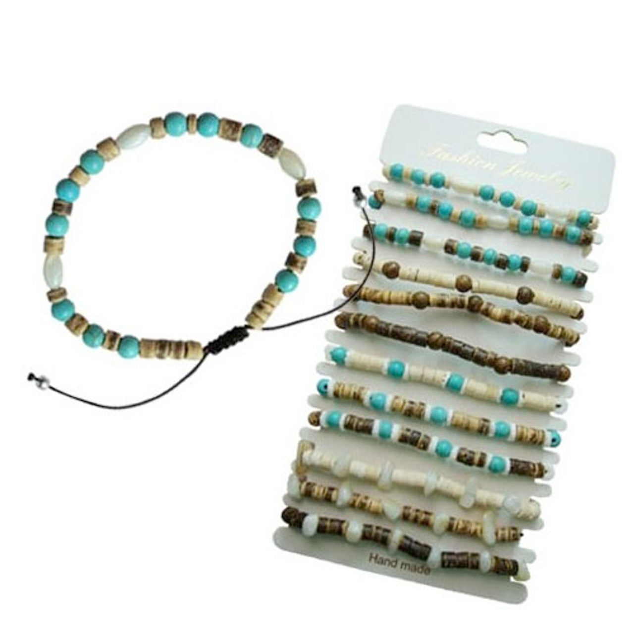 Sage Color Block Beaded 10 Strand Stretch Bracelets Gold Block – INK+ALLOY,  LLC