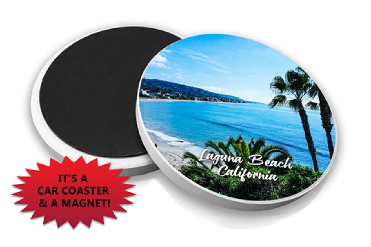 Beach Car Coasters with Magnet