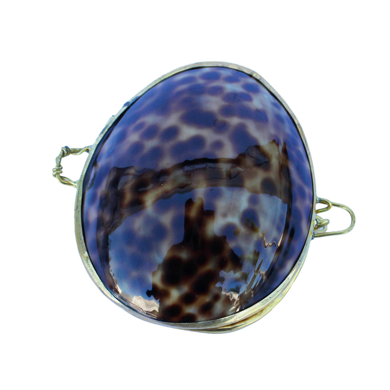 Genuine Clam Shell Jewelry Trinket Box Coin Purse Brass Hinged Vintage |  eBay