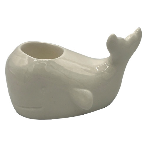 Ceramic Whale Toothpick Holder Coastal Kitchen Decor California