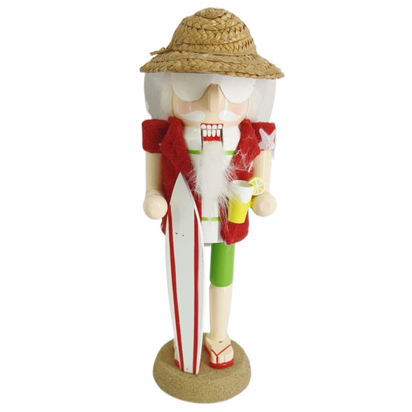 Surfing Santa Nutcracker