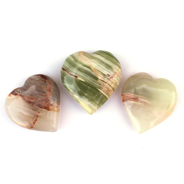 Multi Grain Onyx Hearts