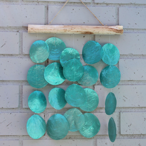 Turquoise Capiz Shell Chime