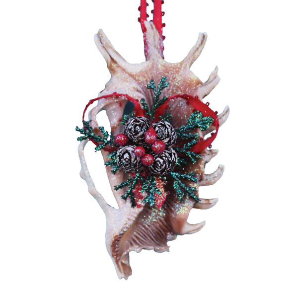 Sliced Millipede Shell Pinecone Christmas Ornament