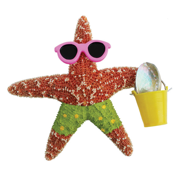 Beach Boy Bucket Starfish Magnet