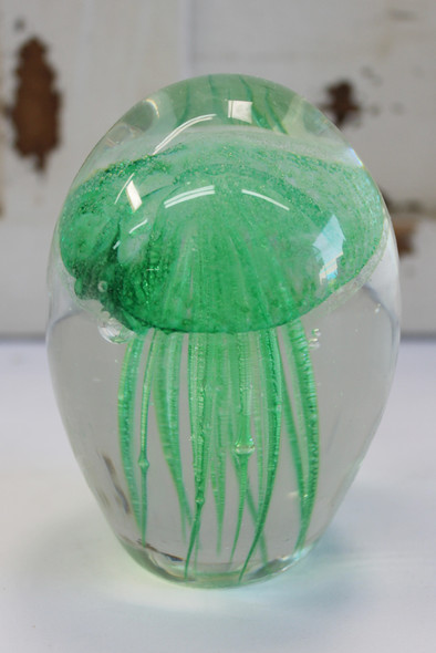 Small Green glass jellyfish