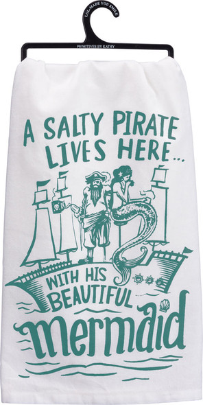 A Salty Pirate lives here with his Beautiful Mermaid.