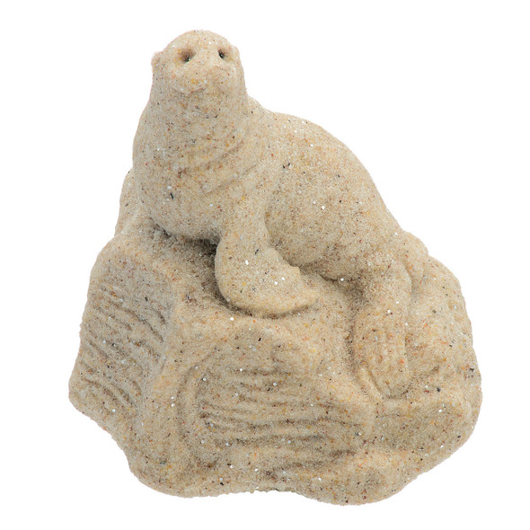 Baby Sea Lion Sand Figurine