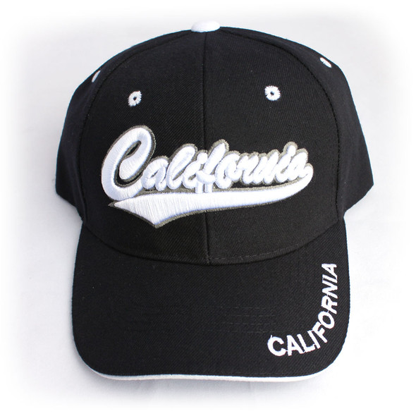 California Black & White Hat