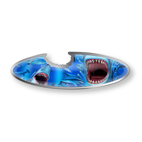 Shark Longboard Bottle Opener Magnet