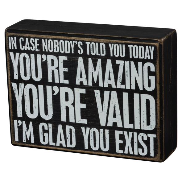 You're Amazing Box Sign