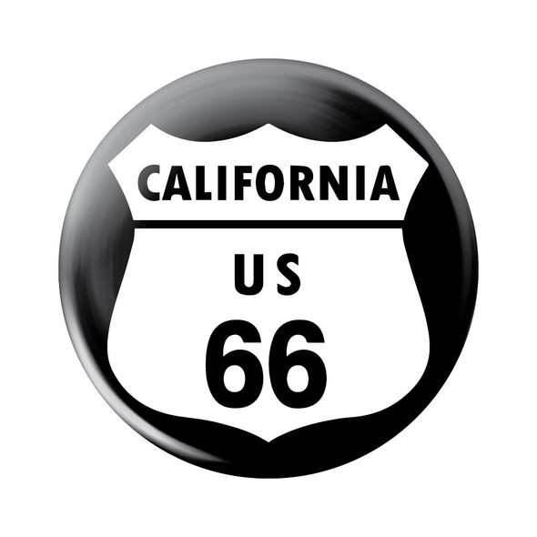 California US 66 Button