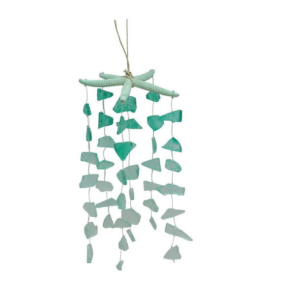 Starfish with Hanging Sea Glass