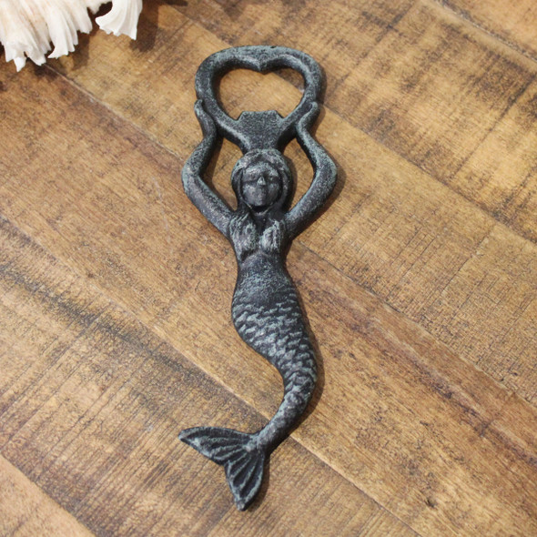  Wowser Cast Iron Mermaid Tail Wall Hooks, Beach Themed Décor,  Set of 3, 5 Inches : Home & Kitchen