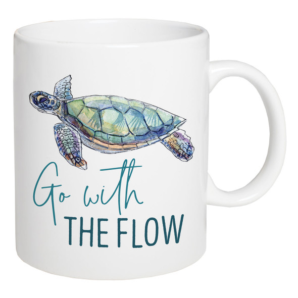 Go with the Flow Sea Turtle Mug