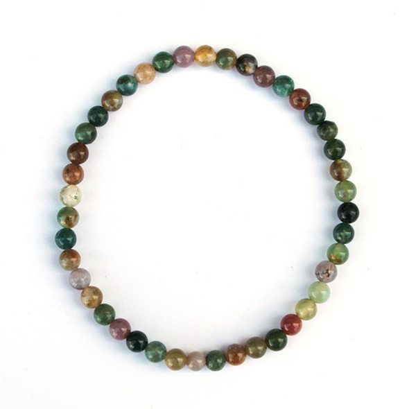 Fancy Jasper 4mm Gemstone Bead Bracelet