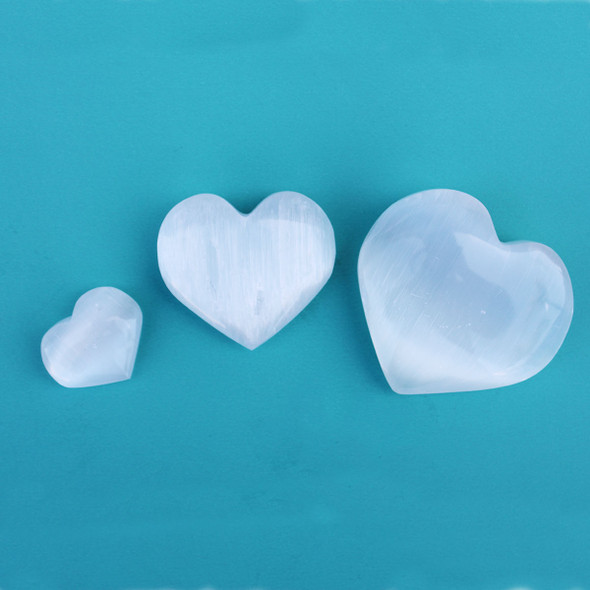 Selenite Hearts