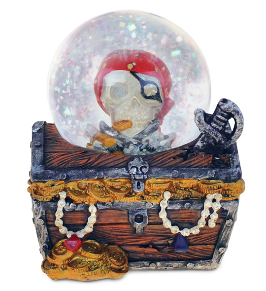 Pirate Treasure Chest Globe