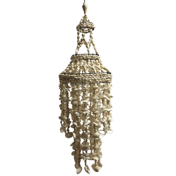White Seashell Chandelier Chime