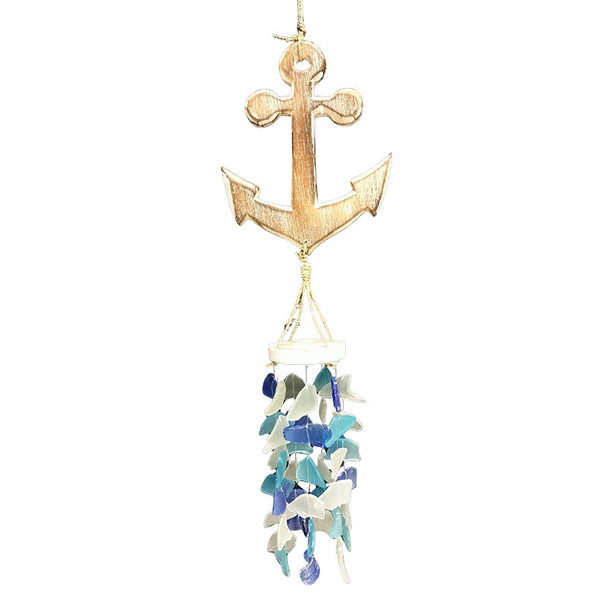 Anchor and Sea Glass Chime