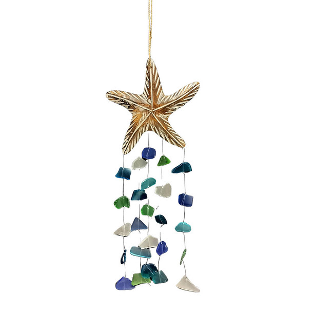 Starfish with Sea Glass Chime