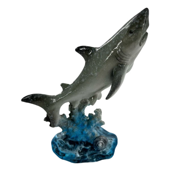 Shark on Coral Figurine