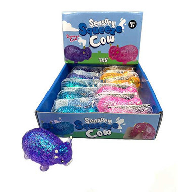 Glitter Squeeze Highland Cow - Assorted Colors - 1 Dozen
