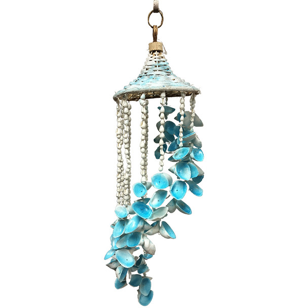 Blue Spiral Shell Chime