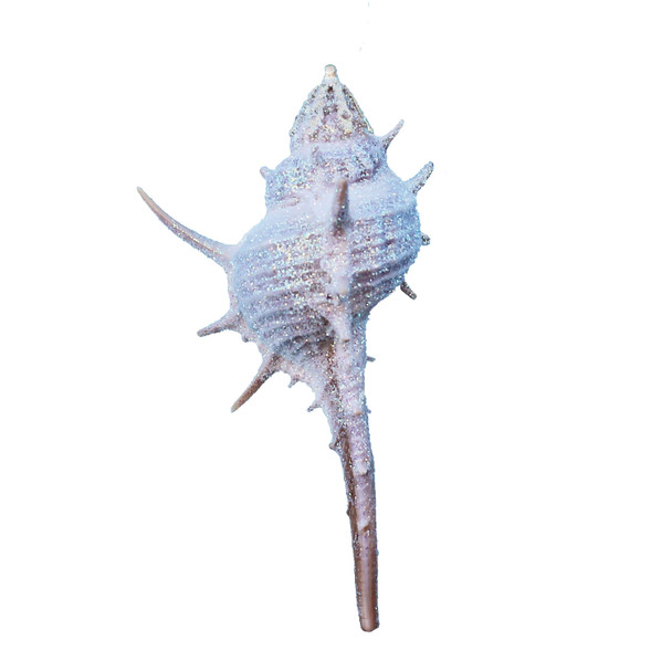 Small Spiny Murex Shell Glitter Christmas Ornament