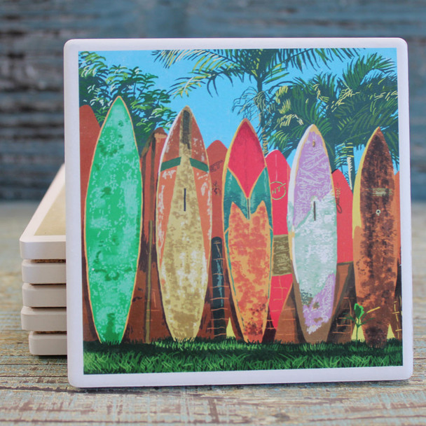 Surfboard Fence Coaster